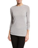 Crewneck Stretch-Knit Top