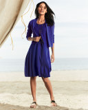 Organic Cotton/Hemp Twist Sleeveless Dress, Plus Size 