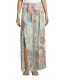 Perro Printed Easy Wide-Leg Pants 
