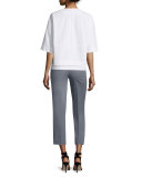 Sabina Cropped Jacket, White 