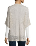 Open-Weave Sequin Cashmere Cardigan