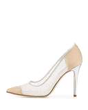 Glass Mesh 70mm Pump, Beige