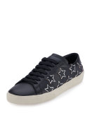 Star Court Classic Low-Top Sneaker, Black/Silver (Nero/Argento)