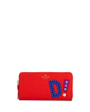 hartley lane lacey "d" wallet, apple jelly