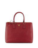 Saffiano Executive Tote Bag, Wine (Cerise)