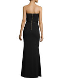 Juliette Strapless Popover Column Gown 