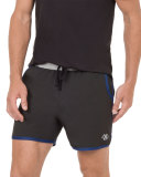 Colorblock Tech Boxing Short, Black