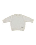 Eyelash-Knit Pullover Sweater, Size 3-6
