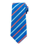 Wide-Stripe Silk Tie