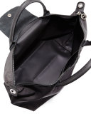 Le Pliage Neo Medium Handbag with Strap, Gray