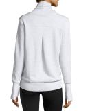 Haze Long-Sleeve Sweatshirt, White Heather