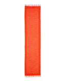 Wool Open-Network Scarf, Poppy