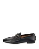 Leather Horsebit Loafer, Navy