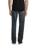 Straight-Leg FoolProof Denim Jeans, Wolf Gray