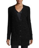 Tamara Cashmere Donegal Cardigan, Black