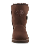 Bailey Button Short Boot, Chocolate