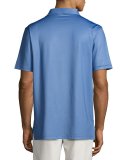 Sean Pointer Mini-Dot Jersey Polo Shirt, Smoke