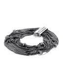 Sixteen-Row Chain Bracelet with Diamonds