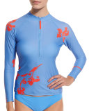 Talisay Printed Long-Sleeve Surf Shirt