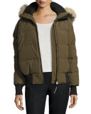 Savona Hooded Quilted Bomber Jacket
