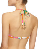 Tamarindo High-Neck Swim Top, Multi