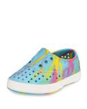 Miller Waterproof Marbled Rubber Skate Shoe, Yellow/Pink/Blue/White, Youth