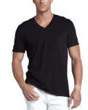 V-Neck Jersey T-Shirt, Black