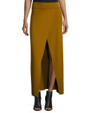 Muller Overlap Maxi Skirt, Honey