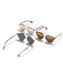 So Real Brow-Bar Mirrored Sunglasses, Peach