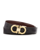 Reversible Leather Belt Boxed Gift Set, Black/Brown