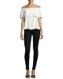 High-Waist Skinny Jeans, Slim Illusion Luxe Black