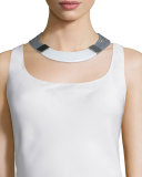 Large Metal Collar Necklace