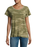 The Crewneck Camouflage Tee, Green