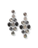 925 Rock Candy Cascade Earrings in Black Tie