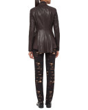 Gnu-Print Wool Mousseline Blouse