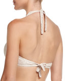 Lace Halter Swim Top