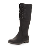 Elsa Weather-Resistant Knee Boot, Black