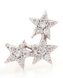 Wonder Star Stud Earring with Diamonds, Each