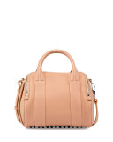 Mini Rockie Matte Pebbled Duffel Bag, Truffle