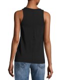 The Scoop-Neck Tank Top, Black