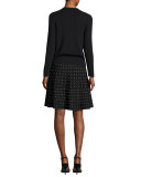Stardust Twirl Dress, Multi Black, Petite