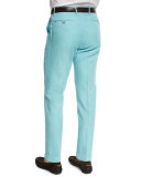 Chinolino Linen-Blend Trousers, Aqua