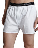 Woven Boxers, White
