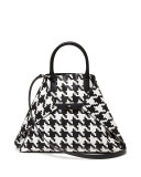Ai Medium Top-Handle Houndstooth Shoulder Bag