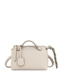 By The Way Mini Crystal-Croc-Tail Satchel Bag, White
