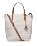 Hayley Large Convertible Tote Bag, Vanilla