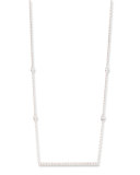 Gatsby Barrette Diamond Necklace in 18K White Gold