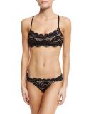 Midnight Lace Bralette Swim Top