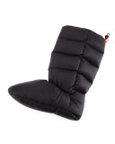 Down-Filled Quilted Boot Sock, Black