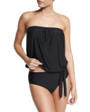 Cabana Solids Callia Bandini Swim Top, Black